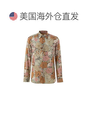 自营Tom Ford Lyocell Pattern Men's Shirt - multicolor 美国奥