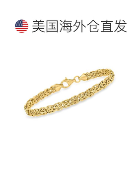 自营Ross-Simons 14kt 黄金拜占庭手链 - 8 英寸 美国奥莱直发