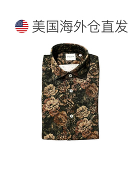 自营Bagutta Cotton Men's Men's Shirt - multicolor 美国奥莱直