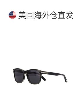 自营Tom Ford Sunglasses Square Full Rim, Shiny Black Frame A