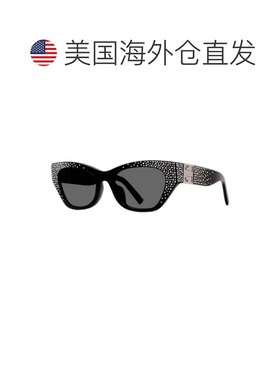 自营givenchyGV4019IS 01A闪亮黑色与白色石头/灰色-闪亮黑色与白