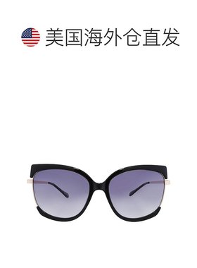 自营Nine West NW 25 1012 BLK Smoke Cat Eye Ladies Sunglasses