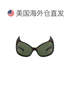 自营balenciagaShield-Frame Bio Injection Sunglasses - havana