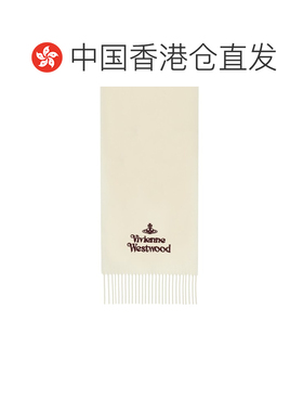 香港直邮Vivienne Westwood 白色羊毛围巾