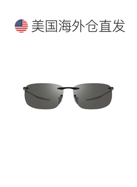 自营revo黑色RE1170 Serilium无框矩形太阳镜-灰色 美国奥莱直发