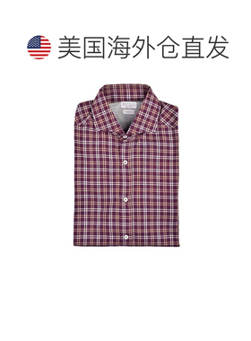 自营Brunello Cucinelli Cotton Pattern Men's Shirt - brown 美