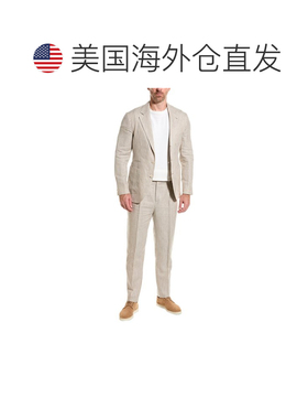 自营Brunello Cucinelli Linen Two-Piece Men's Suit - brown 美