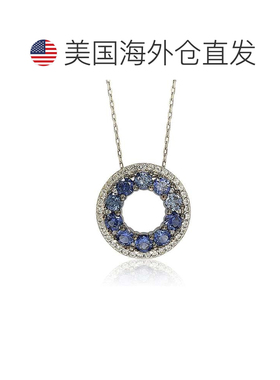 自营Suzy Levian Sterling Silver Pink and White Sapphire & Di