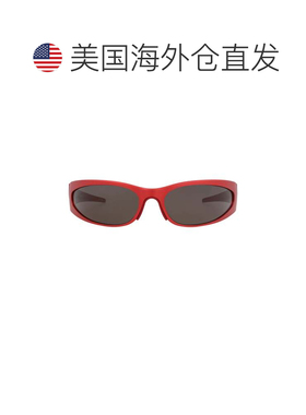 自营balenciagaShield-Frame Alluminium Sunglasses - red red g
