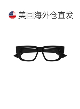 自营bottega venetaBv1280o矩形框架眼镜，回收醋酸纤维-黑色 美