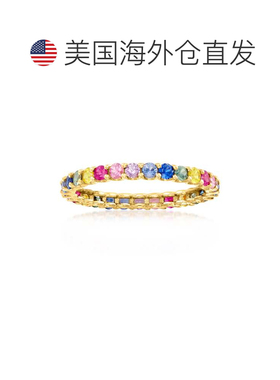 自营14kt 黄金 Ross-Simons 多色蓝宝石永恒戒指 - 多色 美国奥莱