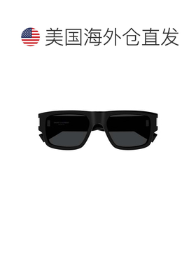 自营saint laurentSl 659 Bold Rectangular Sunglasses - black