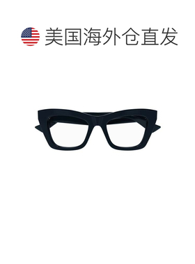 自营bottega venetaBv1215o Bold大方形镜框眼镜-黑色 美国奥莱直