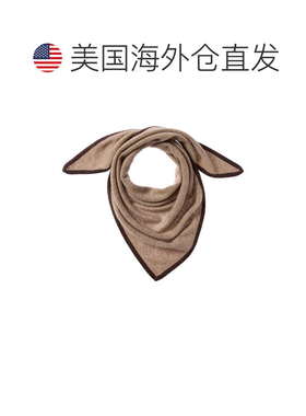 自营phenix菲尼克斯针织三角羊绒围巾-灰色 美国奥莱直发