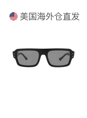 自营ray-banRay Ban Lukas Bio-Based Polarized Black Rectangul