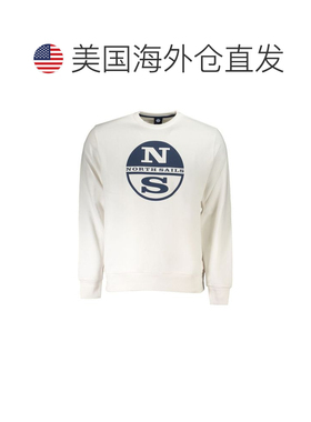 自营North Sails Cotton Men Men's Sweatshirt - white 美国奥莱