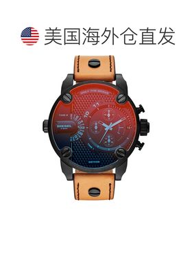 自营Diesel Men's Little Daddy 52mm Quartz Watch - black 美国
