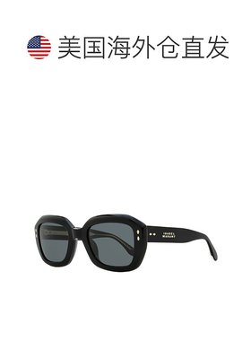 自营 Isabel Marant女式长方形太阳镜IM0108GS 807IR黑色52mm-807