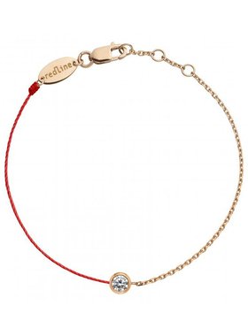 自营 Redline 巴黎小红绳 Pure圆形钻石半绳半链女士手链