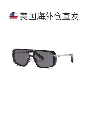 自营philipp pleinSPP008M 0700闪亮黑色/灰色-闪亮黑色 美国奥莱