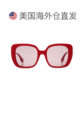 自营Burberry Helena Pink Square Ladies Sunglasses BE4371 402