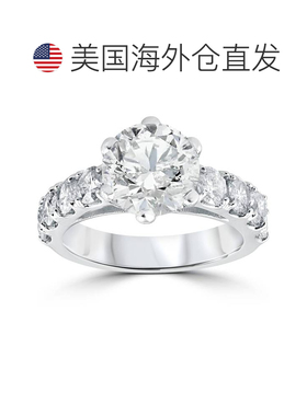 自营pompeii3pompeii 34 1/2 cttw 钻石订婚戒指 14k 白金增强型