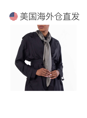 自营Saint Laurent Womens Cassandra Square Scarf Silk - kaki
