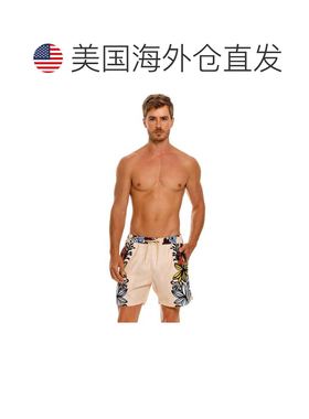 自营agua benditaJoe Men's Swim Trunks - cream 美国奥莱直发