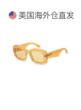 自营tom fordFT1218 39E闪亮黄色/棕色-闪亮黄色 美国奥莱直发