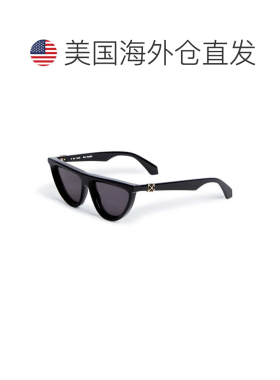 自营Off-White Sunglasses Geometric Full Rim, Black Frame And