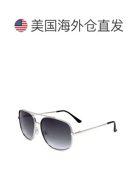自营Guess Men's Factory 60mm Sunglasses - shiny light nickel