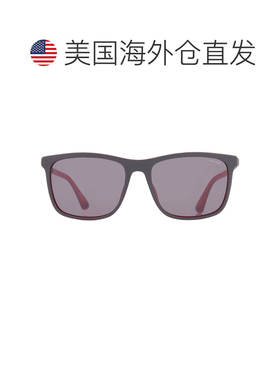 自营Police Grey Square Men's Sunglasses SPLA56 1BUX 56 - mul