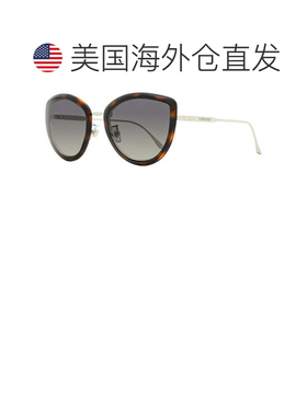 自营longines浪琴 女士蝴蝶太阳镜 LG0010H 52B 哈瓦那/钯金 56