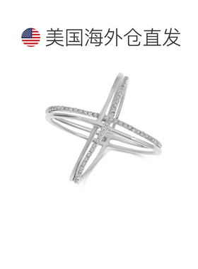 自营 diana m.14K 白金 0.33 克拉钻石戒指，3.44GM，64ST - 白色