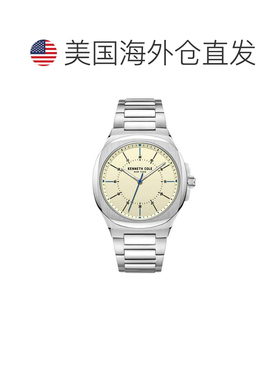 自营Kenneth Cole Men's Classic mm Quartz Watch - cream 美国