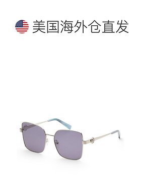 自营 Longchamp女式56毫米银色太阳镜-银色 美国奥莱直发