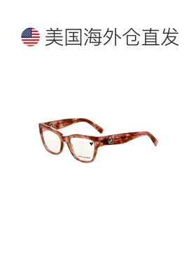 自营Longchamp Women's 52 mm Brown Opticals - marble brown ro