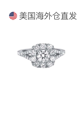 自营 diana m.14K白金1.50克拉钻石戒指-白色 美国奥莱直发