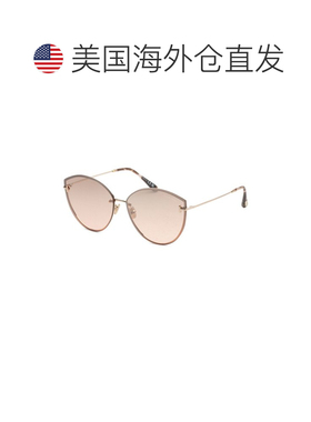自营Tom Ford女士FT1106 63mm太阳镜-闪亮玫瑰金 美国奥莱直发