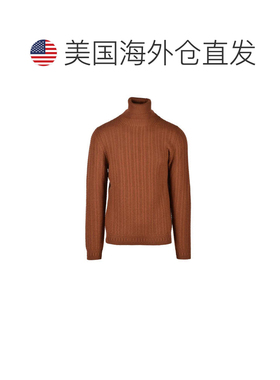 自营alpha studioBrown Merino Wool Knit Men's - brown 美国奥