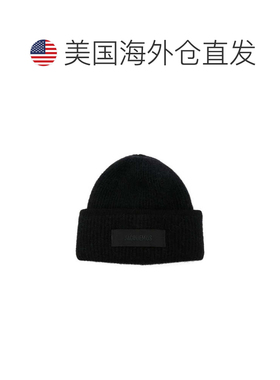 自营jacquemus黑色折叠袖口丝绸-尼龙无檐帽-黑色 美国奥莱直发
