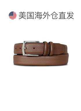 自营Nautica Mens Textured Woven Belt - driftwood 美 美国奥