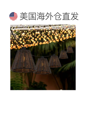 自营jonathan y佩顿10灯室内/室外10英尺经典小屋白炽灯G40假藤