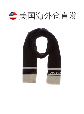 自营Isabel Marant Casey羊毛混纺围巾-黑色 美国奥莱直发配饰