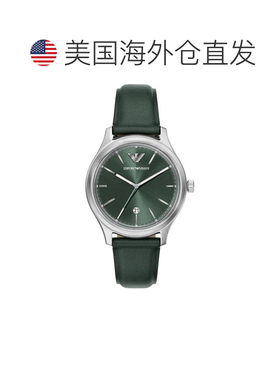 自营Emporio Armani Men's Minimalist Green Dial Watch - green