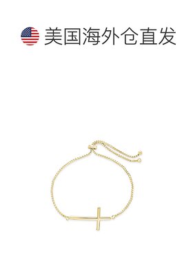 自营sterling forever抛光十字 Bolo 手链 - 金 【美国奥莱】直发