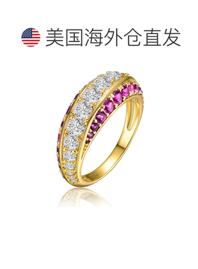 自营geneviveSterling Silver 14K Gold Plated with Colored Cub