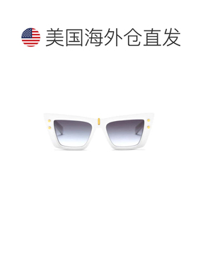 自营balmainB - Eye Oversized Square Frame Sunglasses - white