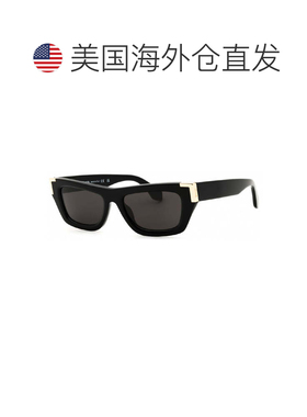 自营Palm Angels Sunglasses Cat Eye Full Rim, Black Frame And