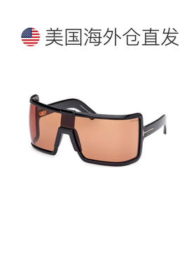 自营tom fordFT1118 01E闪亮黑色/棕色橙色-闪亮黑色 美国奥莱直